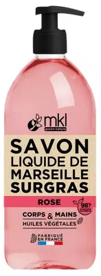 Mkl Green Nature Rose Surgras Marseille Liquid Soap 1L