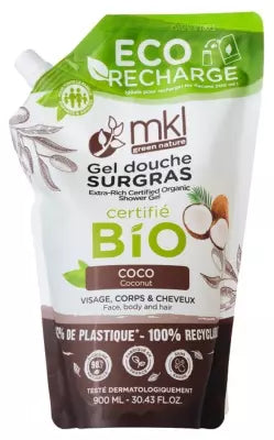 Mkl Green Nature Surgras Shower Gel Coco Organic Eco-Refill 900Ml