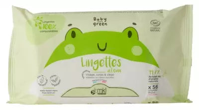 Mkl Green Nature Baby Green Water Wipes Organic 56 Wipes