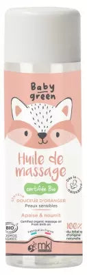Mkl Green Nature Baby Green Organic Massage Oil 100 Ml