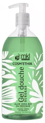 Mkl Green Nature Cosm'Ethik Superfatted Shower Gel Organic Aloe Vera From Mexico 1 Liter