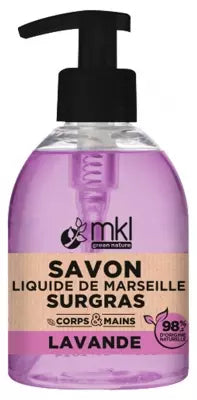 Mkl Green Nature Liquid Marseille Soap Surgras Lavender 300 Ml