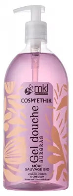 Mkl Green Nature Cosm'Ethik Organic Wild Blackberry Superfatted Shower Gel 1L