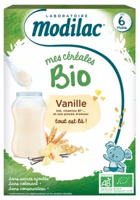 Modilac My Organic Cereals From 6 Months Vanilla 250G