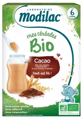 Modilac My Organic Cereals From 6 Months Cocoa 250 G