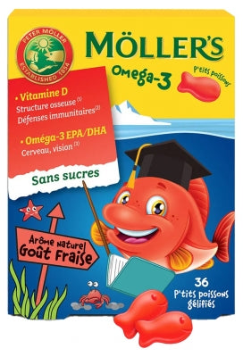 Möller'S Omega-3 Lil' Fishes 36 Gummies