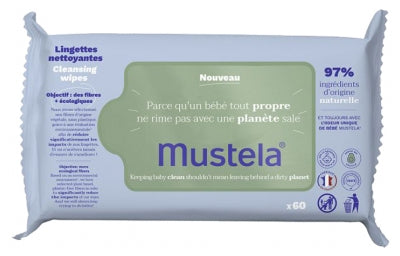 Mustela Avocado Cleansing Wipes 60 Wipes