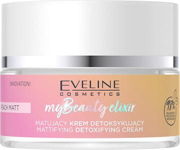 Eveline Cosmetics My Beauty Elixir Peach Matt Detoxifying Cream With Matt Effect