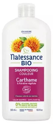 Natessance Color Shampoo Organic Safflower Oil & Organic Botanical Keratin 500Ml