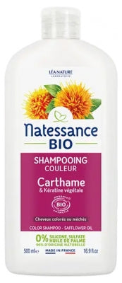 Natessance Color Shampoo Organic Safflower Oil & Organic Botanical Keratin 500Ml