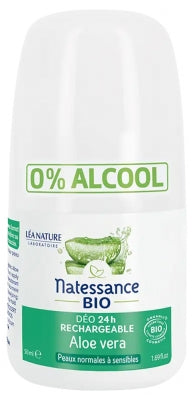 Natessance Deo 24H Aloe Vera Organic Refillable 50Ml