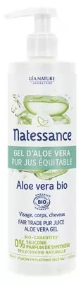 Natessance Fair Trade Pure Juice Aloe Vera Gel 400Ml