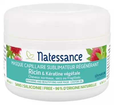 Natessance Hair Mask Castor Oil 200Ml
