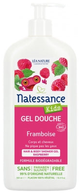 Natessance Kids Raspberry Shower Gel 500Ml