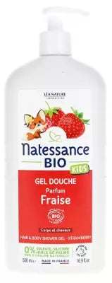 Natessance Kids Vanilla Strawberry Shower Gel 500Ml