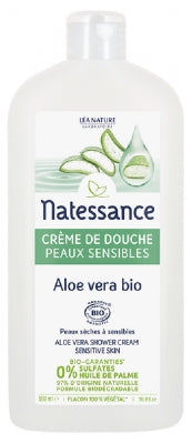 Natessance Organic Aloe Vera Shower Cream Sensitive Skin 500 Ml