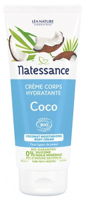 Natessance Organic Coconut Moisturizing Body Cream 200Ml