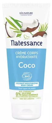 Natessance Organic Coconut Moisturizing Body Cream 200Ml