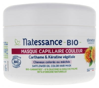Natessance Organic Color Hair Mask Safflower And Keratin Hair Mask 200Ml