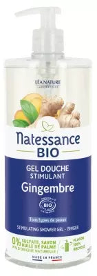 Natessance Organic Ginger Stimulating Shower Gel 1L