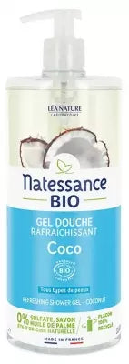 Natessance Organic Refreshing Shower Gel Coco 1L