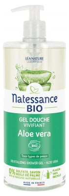 Natessance Organic Revitalizing Aloe Vera Shower Gel 1L
