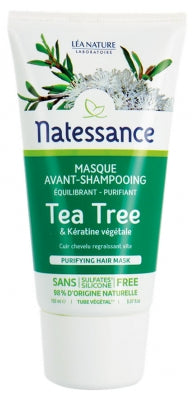 Natessance Pre-Shampoo Mask Tea Tree & Botanical Keratin 150Ml