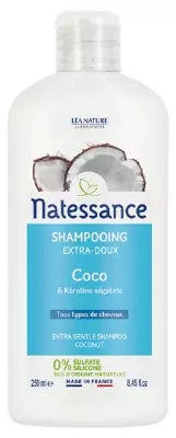 Natessance Shampoo Coconut And Botanical Keratin 250Ml