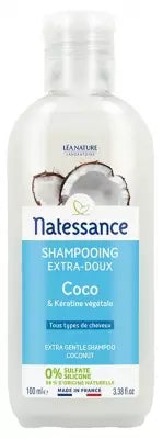 Natessance Shampoo Coconut And Botanical Keratin 100Ml