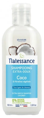 Natessance Shampoo Coconut And Botanical Keratin 100Ml