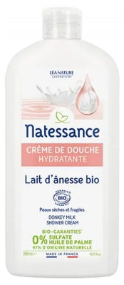 Natessance Shower Cream Organic Donkey Milk 500Ml