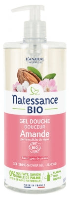 Natessance Softening Almond Shower Gel Organic 1L