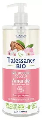 Natessance Softening Almond Shower Gel Organic 1L