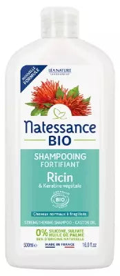 Natessance Straightening Organic Castor Oil And Vegetable Keratine Shampoo 500Ml