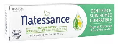 Natessance Toothpaste Homeo Care Compatible Thyme And Lemon Organic 75Ml