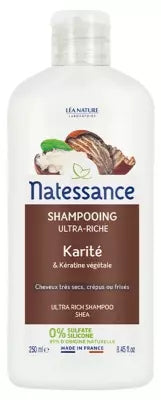 Natessance Ultra-Rich Shampoo Shea And Botanical Keratin 250Ml