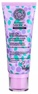 Natura Siberica Blueberry Siberica Cream To Foam Face Cleanser 100Ml