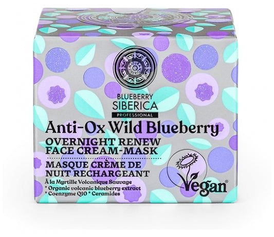 Natura Siberica Blueberry Siberica Overnight Renew Face Cream-Mask 50Ml