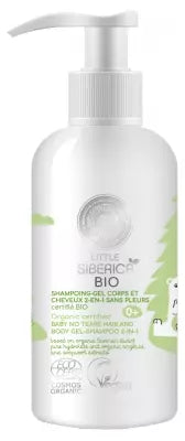 Natura Siberica Little Siberica Organic Certified Baby No Tears Hair And Body Gel Shampoo 2In1 250Ml