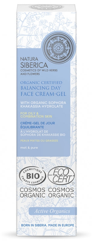 Natura Siberica Mat & Pure Organic Balancing Day Face Cream-Gel 50Ml