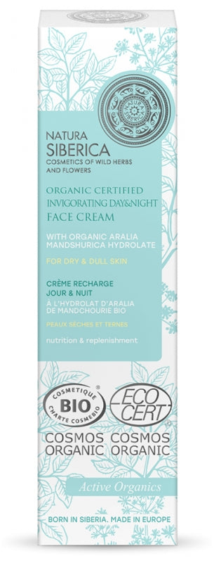 Natura Siberica Nutrition & Replenishment Organic Invigorating Day & Night Face Cream 50Ml