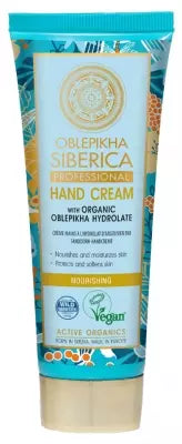 Natura Siberica Oblepikha Nourishing Hand Cream With Organic Oblepikha Hydrolate 75Ml