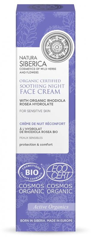Natura Siberica Protection & Comfort Organic Soothing Night Face Cream 50Ml