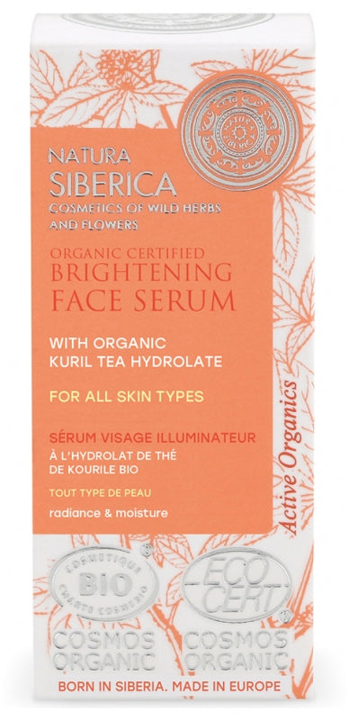 Natura Siberica Radiance & Hydration Organic Brightening Face Serum 15Ml