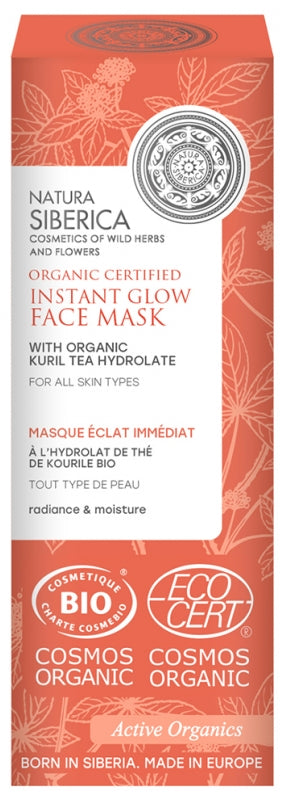 Natura Siberica Radiance & Moisture Organic Certified Instant Glow Face Mask 75Ml