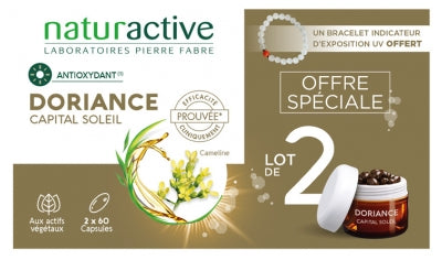 Naturactive Doriance Capital Soleil 2 X 60 Gel-Caps + Free Bracelet