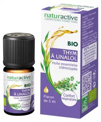 Naturactive Organic Linalol Thyme Essential Oil (Thymus Vulgaris L. Ct Linalol) 5Ml