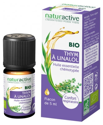 Naturactive Organic Linalol Thyme Essential Oil (Thymus Vulgaris L. Ct Linalol) 5Ml