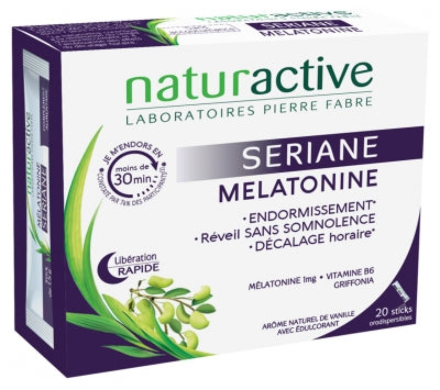 Naturactive Sériane Mélatonine 20 Orodispersible Sticks