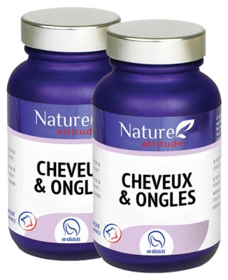 Nature Attitude Hair And Nail 2 X 60 Capsules